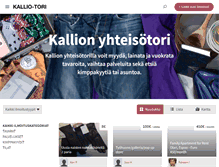 Tablet Screenshot of kallio.sharetribe.com